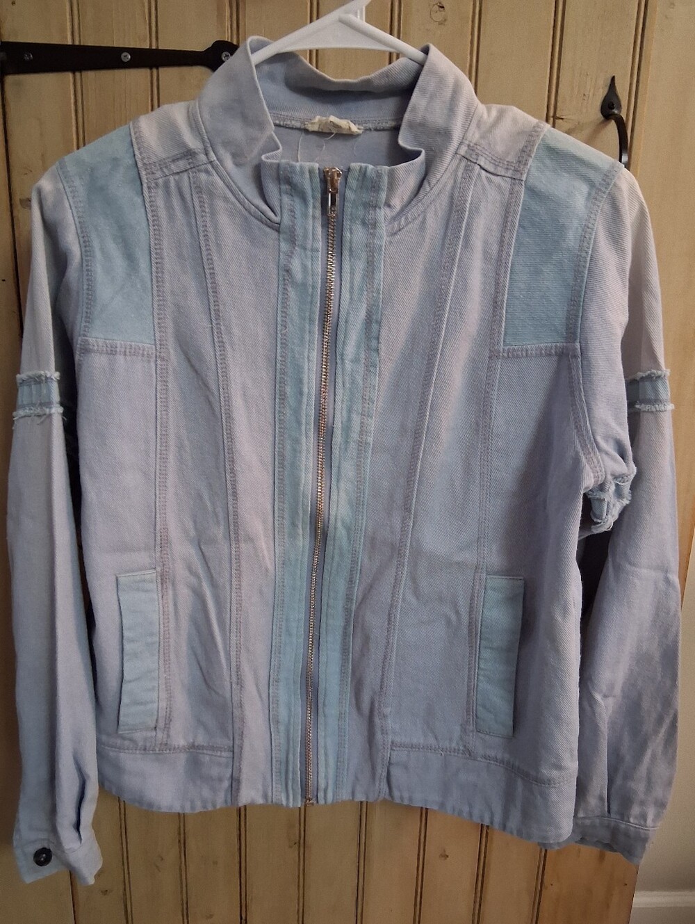 POL Light Blue Women's Zip Front Jacket